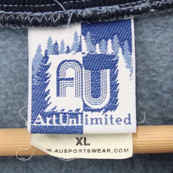 Vintage Art Unlimited Sweatshirt Mens XL History Of Aviation All Over Print 90s - Picture 7 of 9